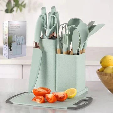 19-Pieces Silicone Kitchenware Utensils Set