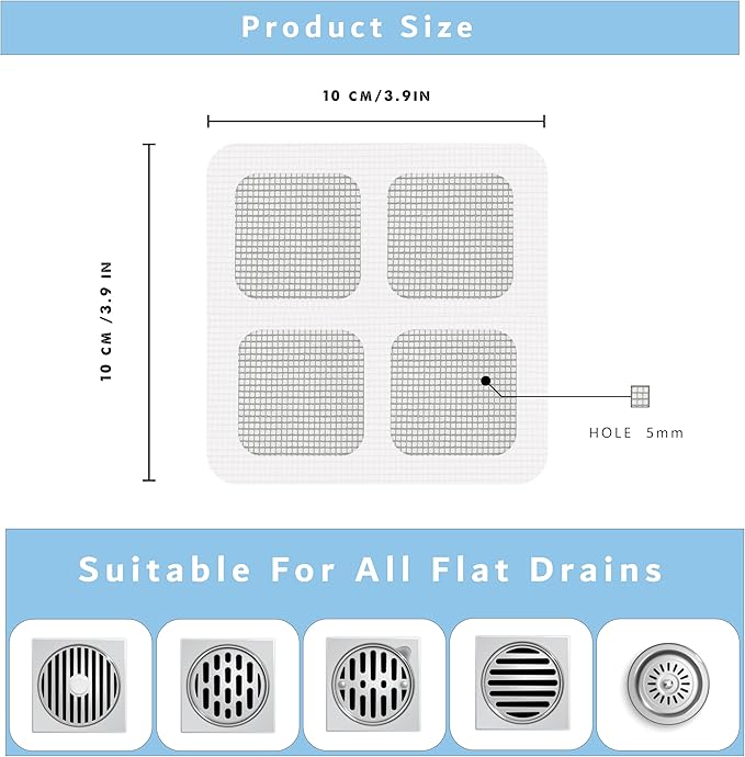 10 pcs disposable shower drain cover