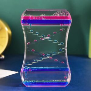 Two-colour Crystal Oil Drop Hour Glass